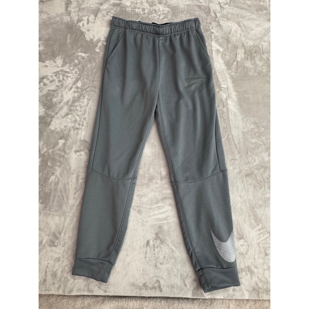 Nike Dri-FIT Gray Tapered Jogger Sweatpant Large Graphic 860373-065 Mens M